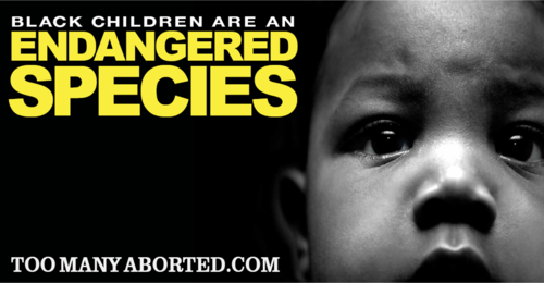 black babies endangered billboard